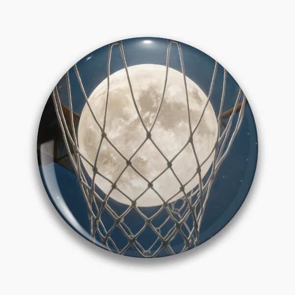 Item preview, Full Moon in a Basketball Net designed and sold by Maria Dryfhout.