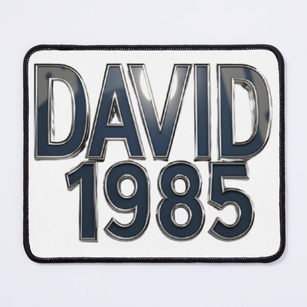 Item preview, David 1985 – Metallic Chrome Edition designed and sold by AlexLineArt.