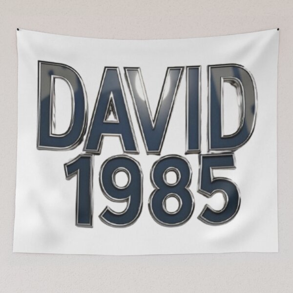 Item preview, David 1985 – Metallic Chrome Edition designed and sold by AlexLineArt.