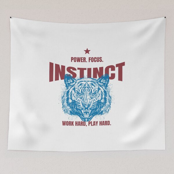 Item preview, Power. Focus. Instinct Work Hard, Play Hard Gym designed and sold by ash + orbit co..