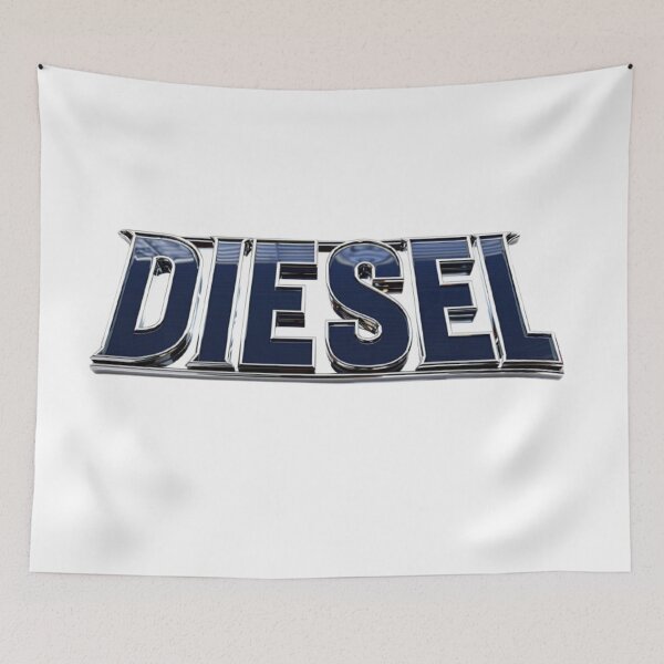 Item preview, Diesel Power – Metallic Chrome Style designed and sold by AlexLineArt.