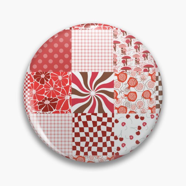 Item preview, Red Quilt Pattern designed and sold by EandRStudio.
