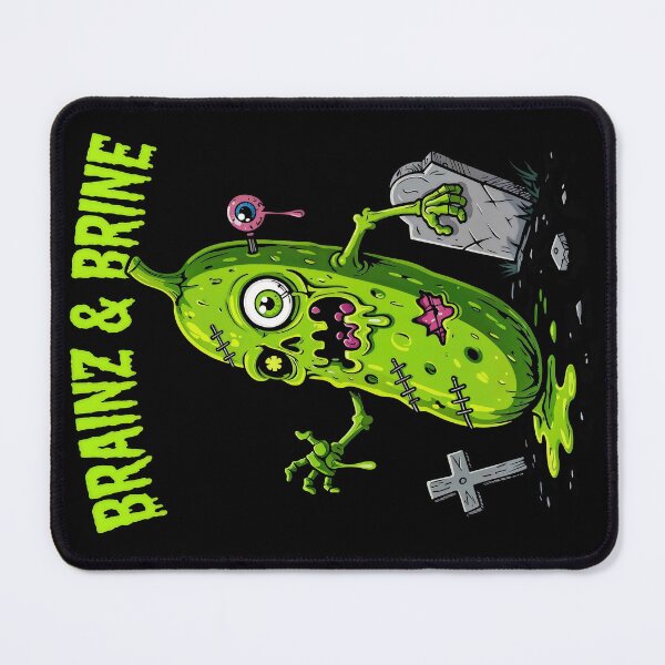 Item preview, Brainz & Brine Zombie Pickle Illustration designed and sold by moonmymuse7.