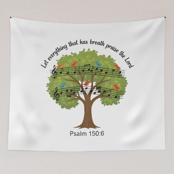 Item preview, Praise Tree with Singing Birds and Psalm 150:6 Scripture. designed and sold by loveandlightrb.