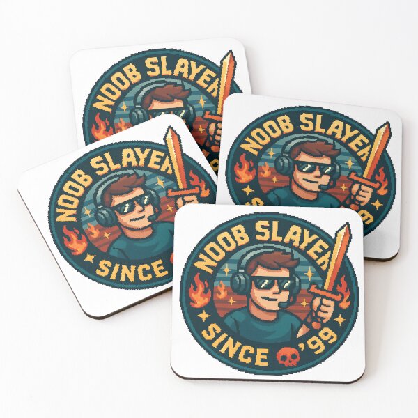 Item preview, Noob Slayer Gamer Since 1999 Funny Pixel Art Design. designed and sold by The-T-In-Retro.