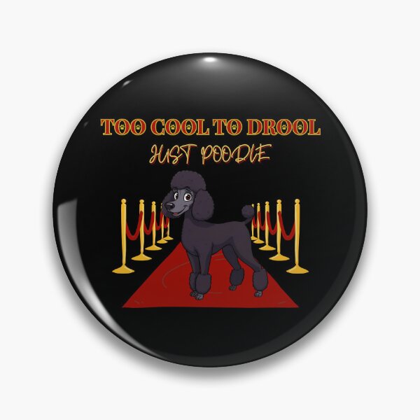 Artikelvorschau, Too Cool to Sabbern – Stilvoller Pudelhund auf dem roten Teppich. Lustiges Geschenk für Pudelliebhaber. entworfen und verkauft von Kotalo.