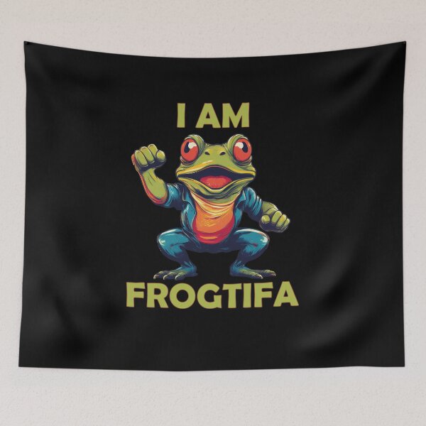 Item preview, I Am Frogtifa - the crossover nobody ordered, but everyone needs. designed and sold by LolekCraft.