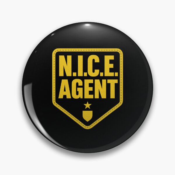 Item preview, N.I.C.E. AGENT – Tactical Badge Patch | Funny Acronym Shirt designed and sold by DailyDrivesct.