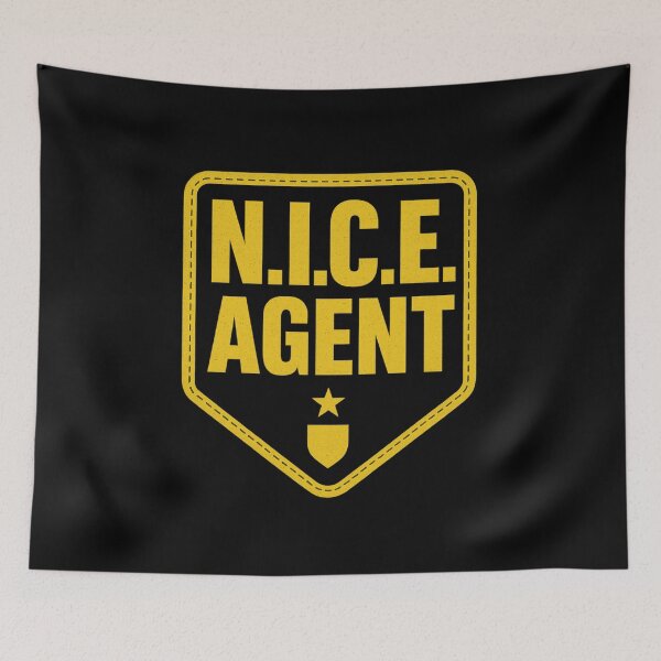 Item preview, N.I.C.E. AGENT – Tactical Badge Patch | Funny Acronym Shirt designed and sold by DailyDrivesct.