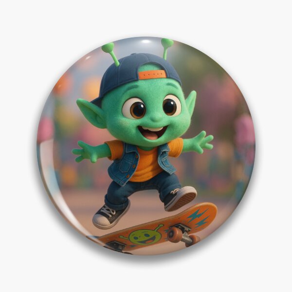 Item preview, Skater Alien Boy designed and sold by Sillytoe.