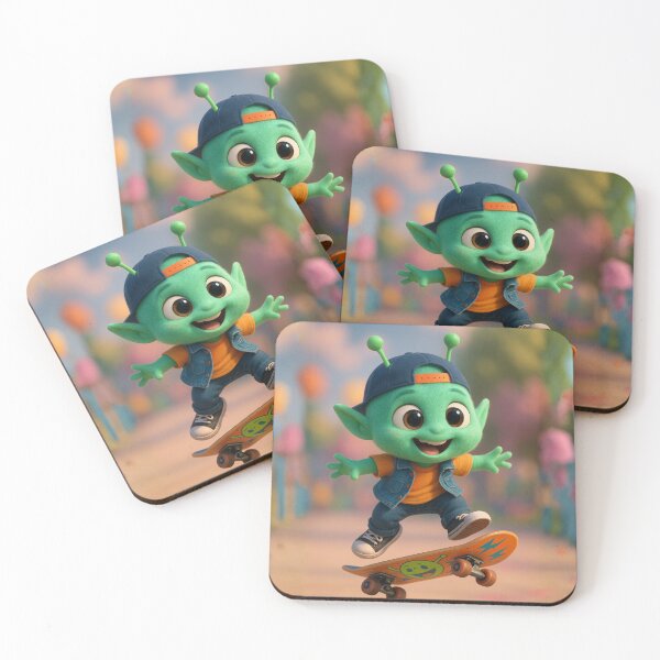 Item preview, Skater Alien Boy designed and sold by Sillytoe.