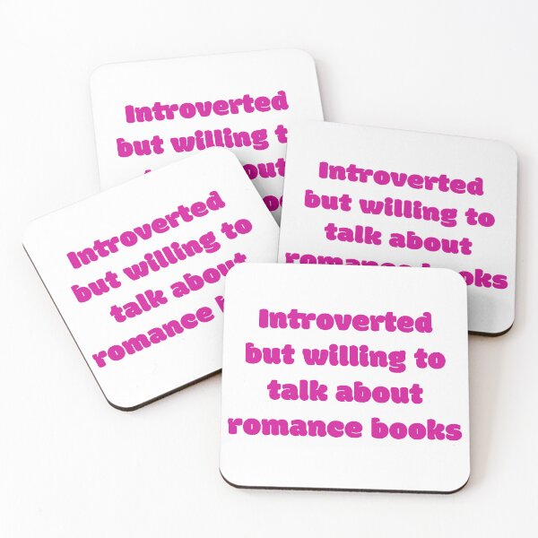 Item preview, Introverted But Will Talk Romance Books designed and sold by JettieDesignCo.