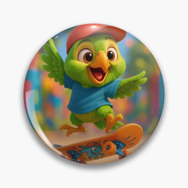 Item preview, Skater Amazon Parrot designed and sold by Sillytoe.