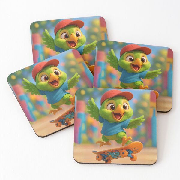 Item preview, Skater Amazon Parrot designed and sold by Sillytoe.