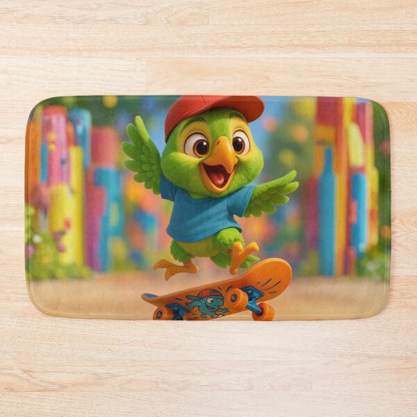 Item preview, Skater Amazon Parrot designed and sold by Sillytoe.