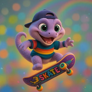 Vorschaubild zum Design Skater Amethystpython von Sillytoe