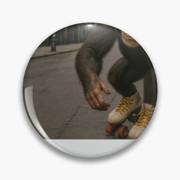 Item preview, Copy of “Chimp on Roller Skates in the City – Urban Jungle Adventure” designed and sold by Mdlezieyes.