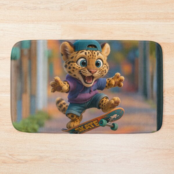 Item preview, Skater Amur Leopard designed and sold by Sillytoe.