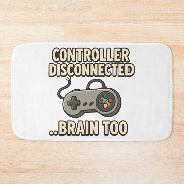 Item preview, Funny Retro Gaming Controller Disconnected Brain Too Design. designed and sold by The-T-In-Retro.