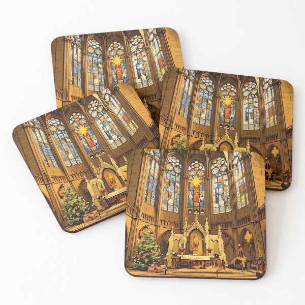 Item preview, Inside the Church at Christmas designed and sold by tomorrowsart.