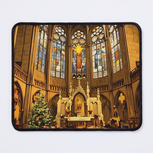 Item preview, Inside the Church at Christmas designed and sold by tomorrowsart.