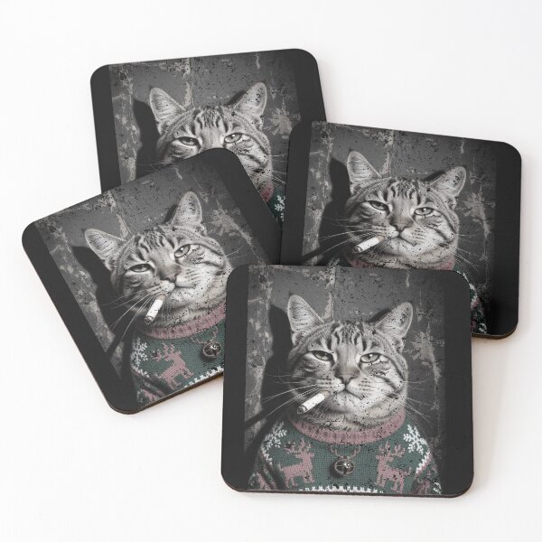 Item preview, FUNNY CAT in Christmas Sweater Cool Cat designed and sold by Greenbaby.