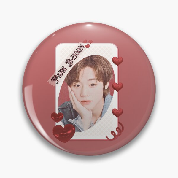 Item preview, Park Ji-hoon (박지훈) Korean Actor Kdrama Group Card Red Aesthetic Collage Design designed and sold by AJUNICE STUDIO.