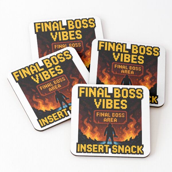 Item preview, Pixel Art Final Boss Vibes Insert Snack Gamer Design. designed and sold by The-T-In-Retro.