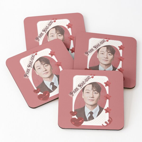 Item preview, Park Hae-soo (박해수) Korean Actor Kdrama Group Card Red Aesthetic Collage Design designed and sold by AJUNICE STUDIO.