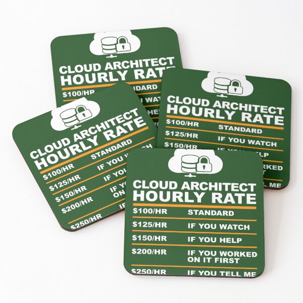 Item preview, CLOUD ARCHITECT HOURLY RATE usd designed and sold by ElizaGraceWeddi.