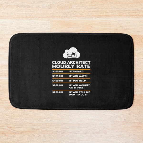 Item preview, CLOUD ARCHITECT HOURLY RATE usd designed and sold by ElizaGraceWeddi.