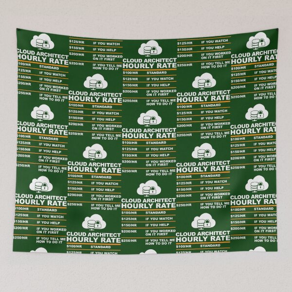 Item preview, CLOUD ARCHITECT HOURLY RATE usd designed and sold by ElizaGraceWeddi.