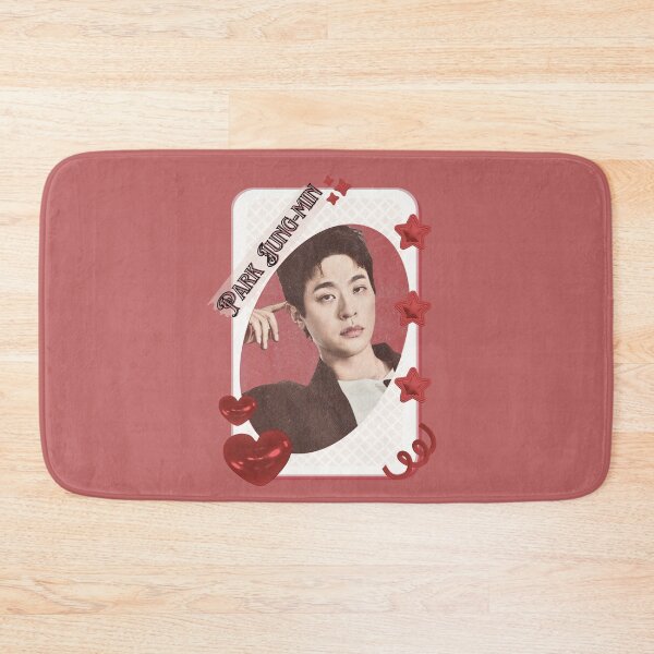 Item preview, Park Jung-min (박정민) Korean Actor Kdrama Group Card Red Aesthetic Collage Design designed and sold by AJUNICE STUDIO.