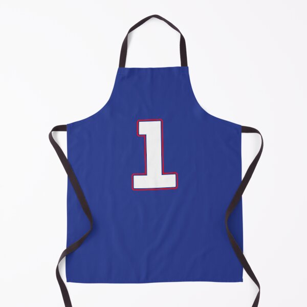Item preview, Jersey Number 1 / Player Shirt Number One (White with Red Outline) designed and sold by STUDIO-72.
