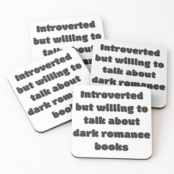Item preview, Introverted But Will Talk Dark Romance designed and sold by JettieDesignCo.