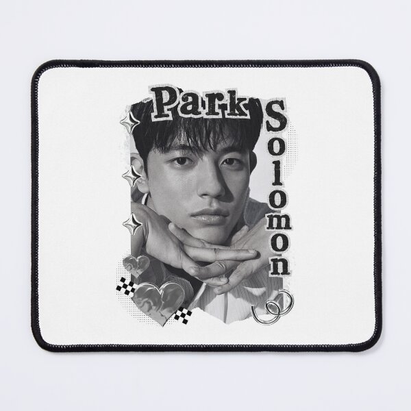 Item preview, Park Solomon (박솔로몬 / Lomon) Korean Actor Kdrama Group Black and White Collage Digital Art Portrait designed and sold by AJUNICE STUDIO.