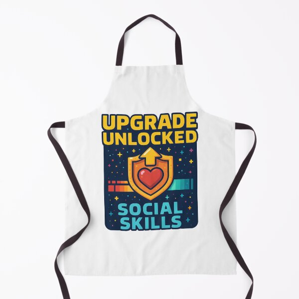 Item preview, Funny Gamer Level Up Social Skills Upgrade Design. designed and sold by The-T-In-Retro.