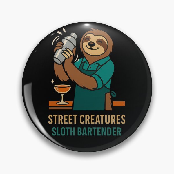Item preview,  STREET CREATURES – Sloth Bartender T-Shirt designed and sold by NAJURE.