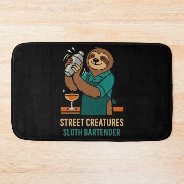 Item preview,  STREET CREATURES – Sloth Bartender T-Shirt designed and sold by NAJURE.