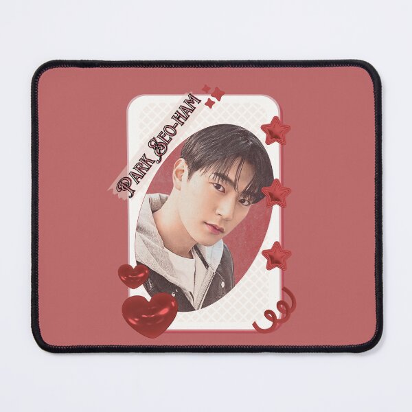Item preview, Park Seo-ham (박서함) Korean Actor Kdrama Group Card Red Aesthetic Collage Design designed and sold by AJUNICE STUDIO.