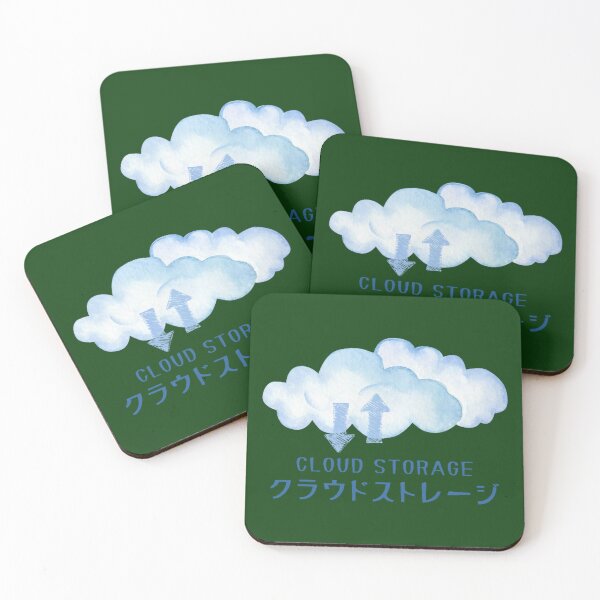 Item preview, Cloud Storage Cloud Computing Japanese Writing designed and sold by ElizaGraceWeddi.