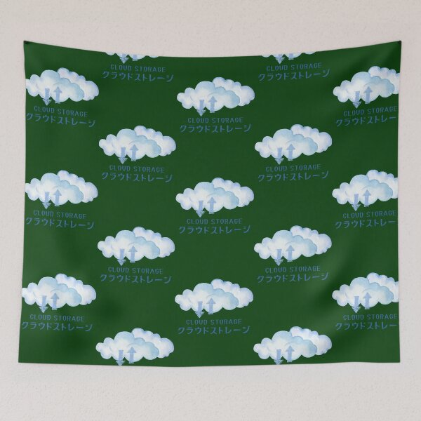 Item preview, Cloud Storage Cloud Computing Japanese Writing designed and sold by ElizaGraceWeddi.
