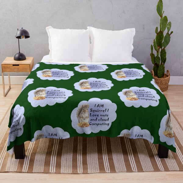 Item preview, Squirrel love nuts and cloud computing designed and sold by ElizaGraceWeddi.