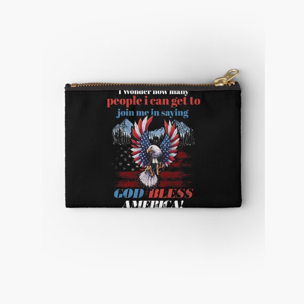Item preview, I Wonder How Many People I Can Get To Join Me In Saying God Bless America designed and sold by ElizaGraceWeddi.
