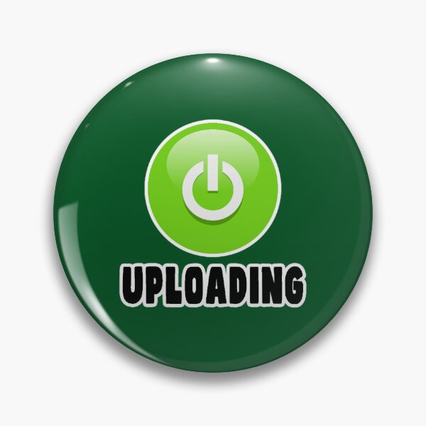 Item preview, Uploading Data Files Green Symbol Button designed and sold by ElizaGraceWeddi.