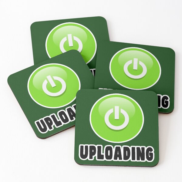 Item preview, Uploading Data Files Green Symbol Button designed and sold by ElizaGraceWeddi.