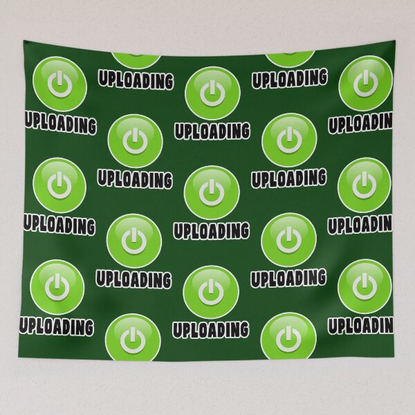 Item preview, Uploading Data Files Green Symbol Button designed and sold by ElizaGraceWeddi.