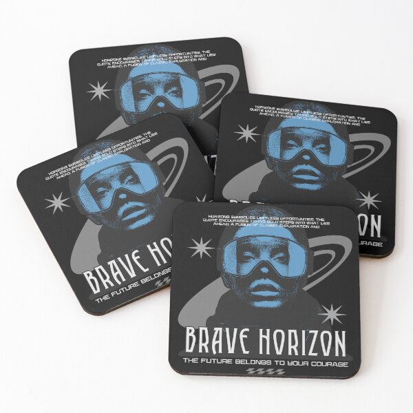 Item preview, Brave Horizon Retro Space Exploration Art designed and sold by ArtLabCreations.