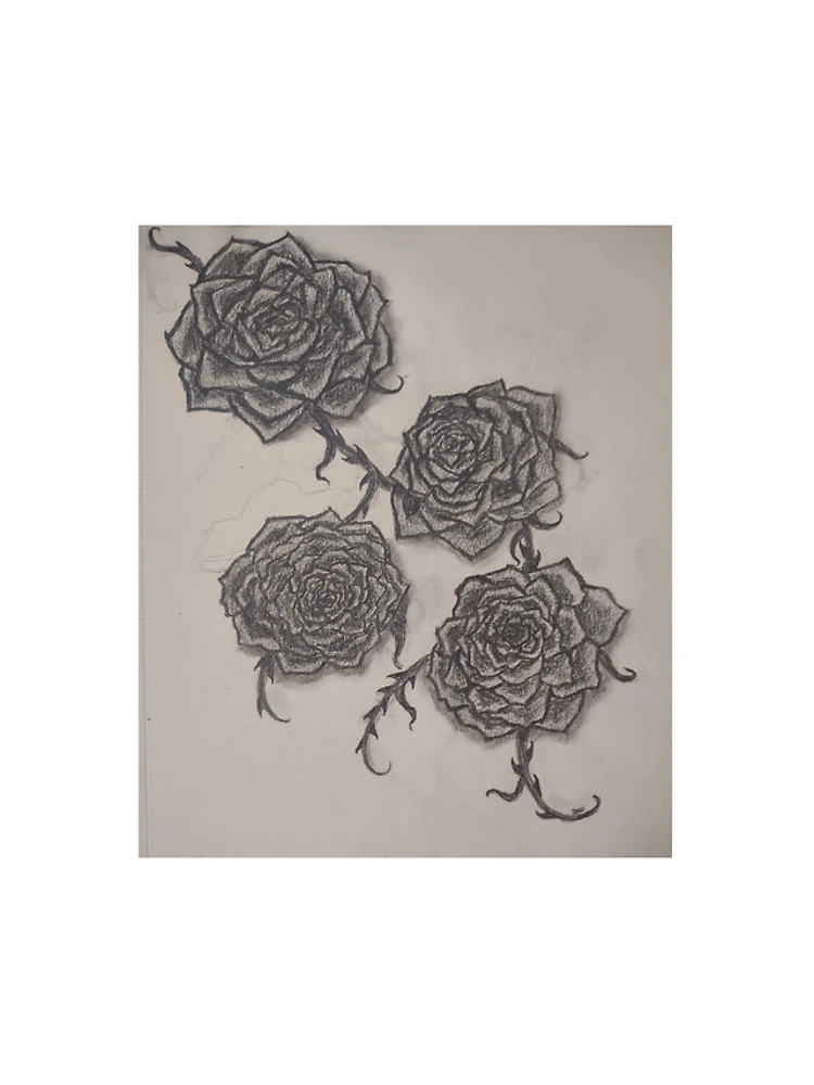 Thumbnail 5 of 5, iPhone Case, Inked Roses designed and sold by HarposBazaar.