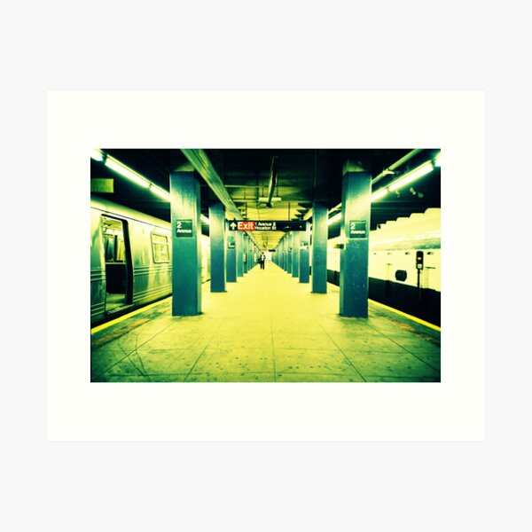 Subway Platform Art Print